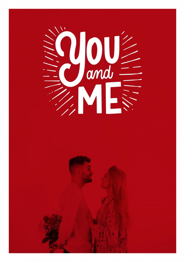Valentines Day Poster Mockup Psd