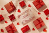 Valentines Day Still Life With Card Mockup Psd