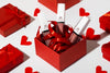 Valentines Day Still Life With Lipstick Mockup Psd