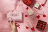 Valentines Day Still Life With Makeup Mockup Psd