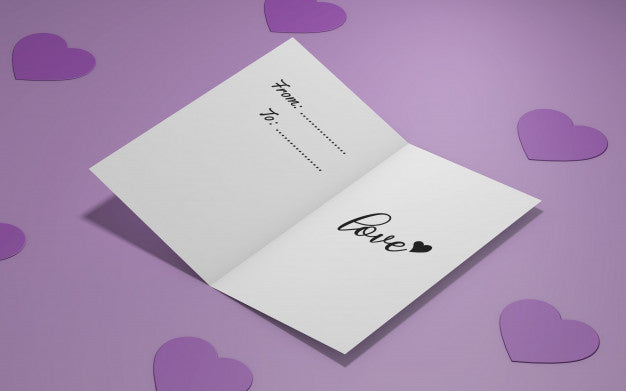 Valentine'S Party Invitation Mockup Psd