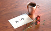Valentine'S Postcard With Roses And Mug Psd