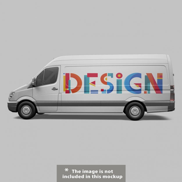 Van Mock Up Design Psd