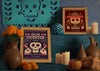 Variety Of Colours And Designs For Dia De Muertos Mock-Ups Psd