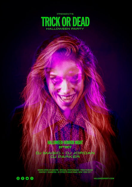 Variety Of Facial Expressions Of A Woman With Long Hair Psd