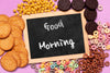 Variety Of Food For Breakfast On Table Psd