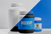 Various Blue Fitness Protein Powder And Pills Psd
