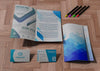 Various Office Supplies And Pencils For Brand Company Business Mock-Up Paper Psd