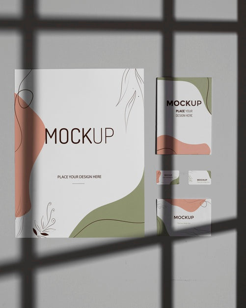 Various Stationery Mock-Up And Business Card Psd