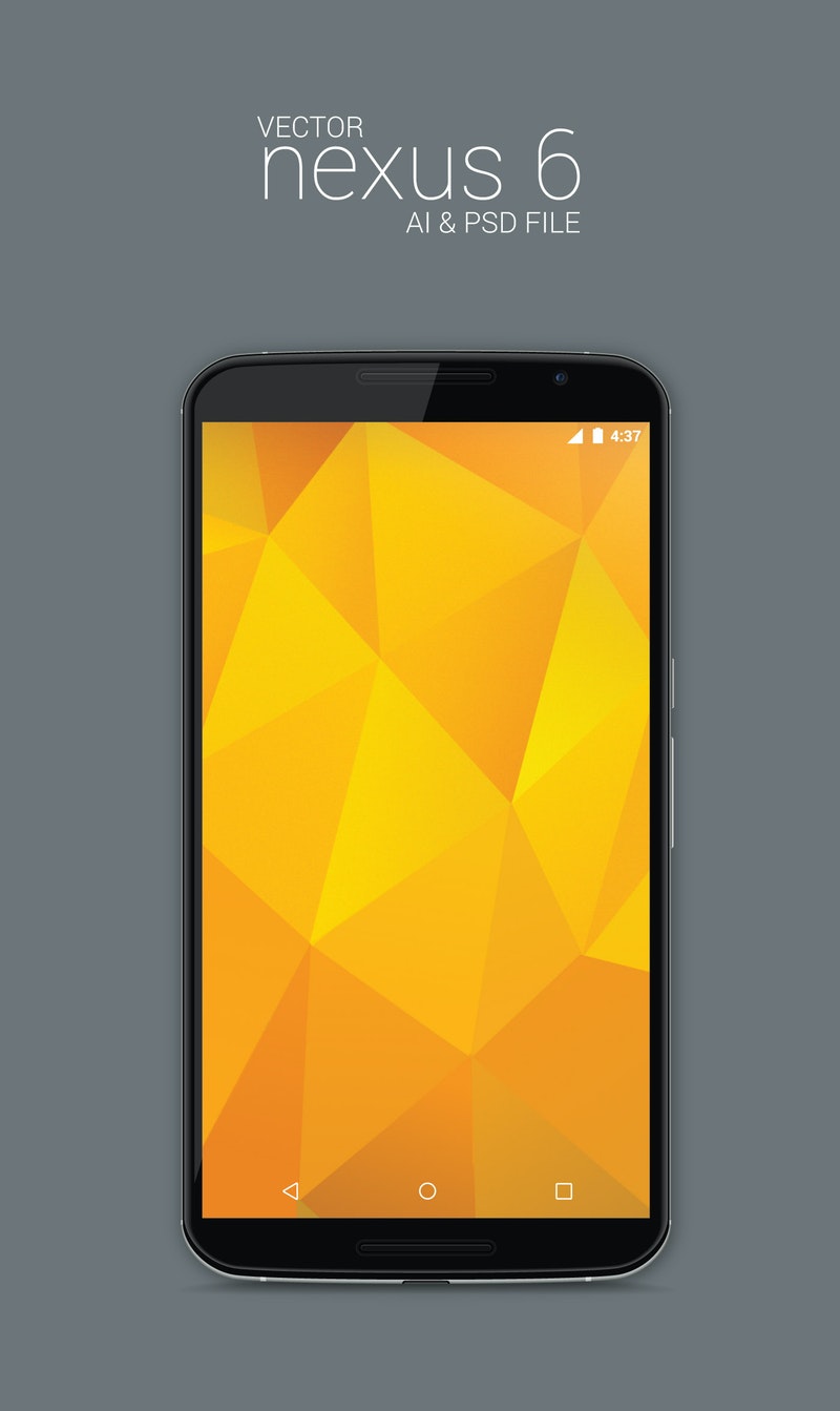 Vector Nexus 6 Model Mockup