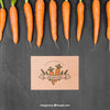 Vegetables Mockup With Carrots Psd
