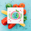 Vegetarian Mockup With Square Paper Psd