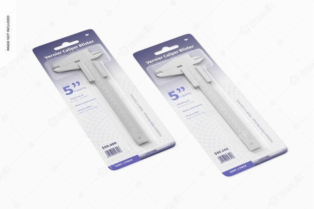 Vernier Caliper Blisters Mockup Psd