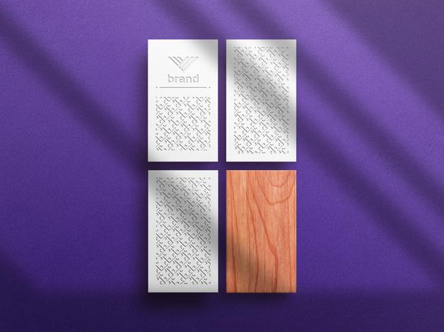 Vertical Business Card Mockup Psd