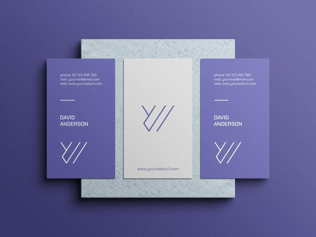 Vertical Business Card Mockup Psd
