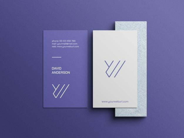 Vertical Business Card Mockup Psd
