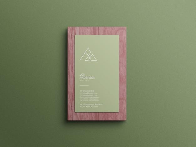 Vertical Business Card Mockup Psd