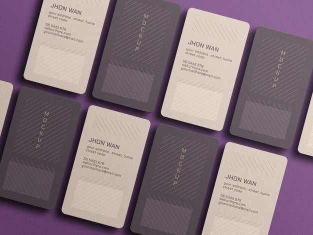 Vertical Business Card Mockup Psd