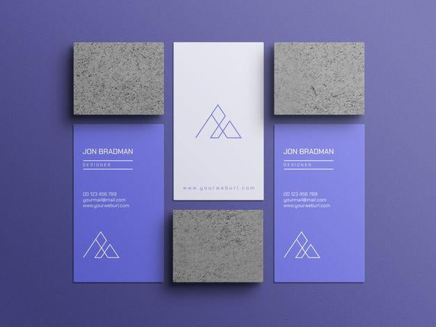 Vertical Business Card Mockup Psd