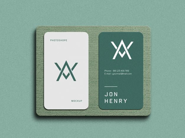 Vertical Business Card Mockup Psd