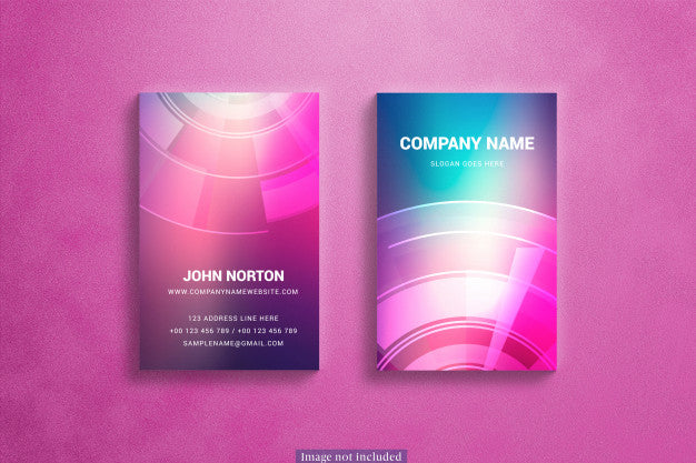 Vertical Business Cards Mockup Psd