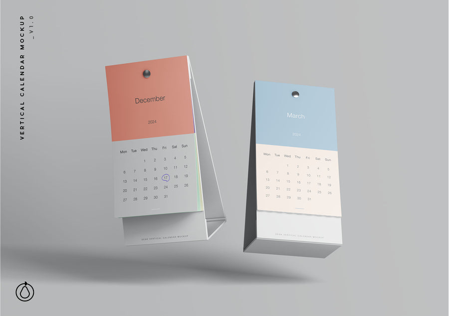 Vertical Calendar Mockup