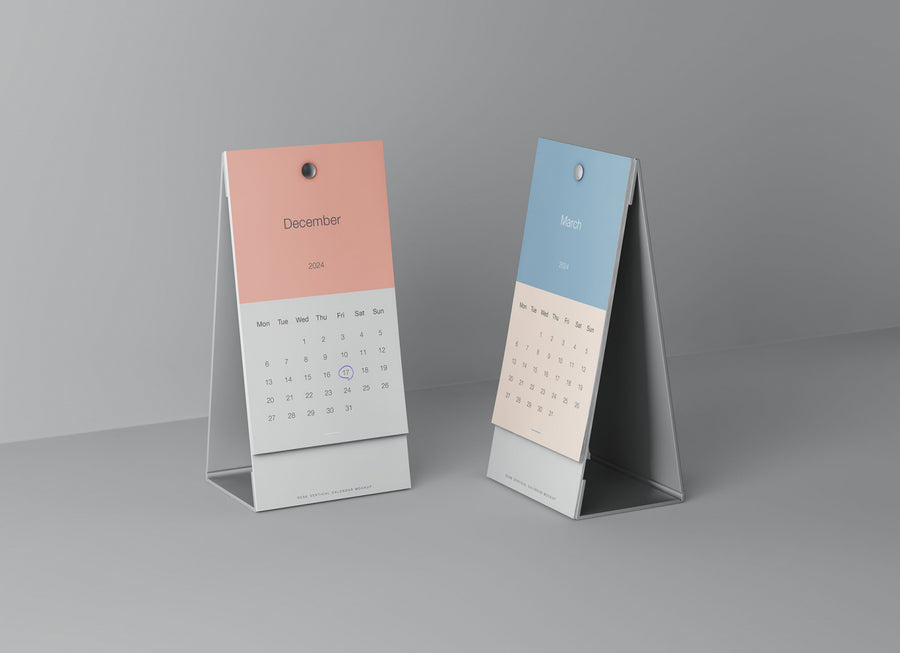 Vertical Calendar Mockup