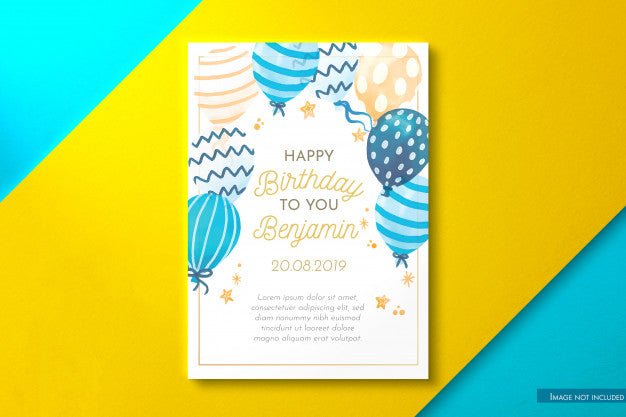 Vertical Card Mockup Psd
