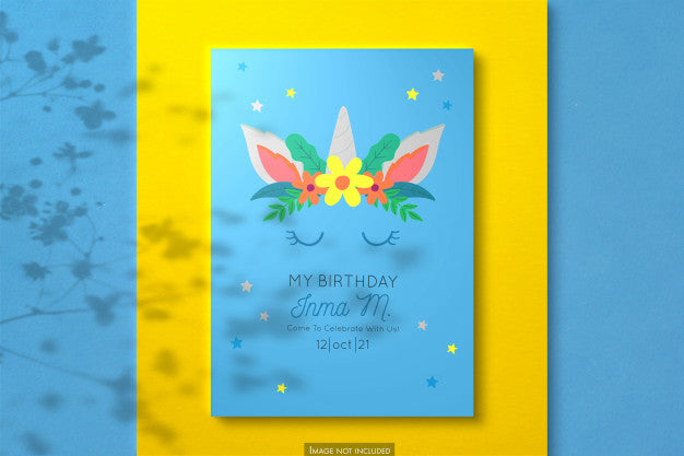 Vertical Card Mockup Psd