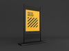 Vertical Stand Banner Mockup Psd