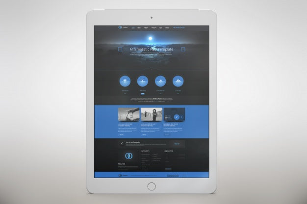 Vertical Tablet Mock Up Psd