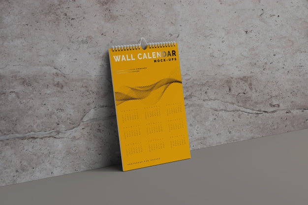 Vertical Wall Calendar Mockup Psd