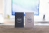 Two Versions of Vertical Business Card Mockups