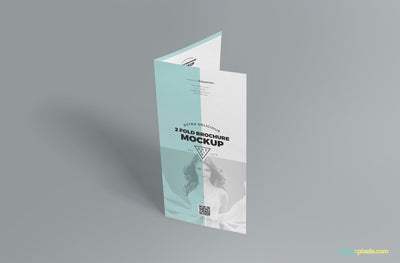 Slick 2 Fold Brochure Mockup PSD