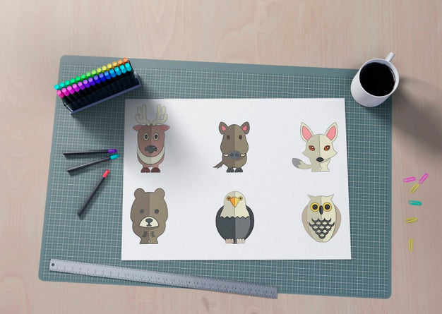 View Of Workspace Desk At Home Psd