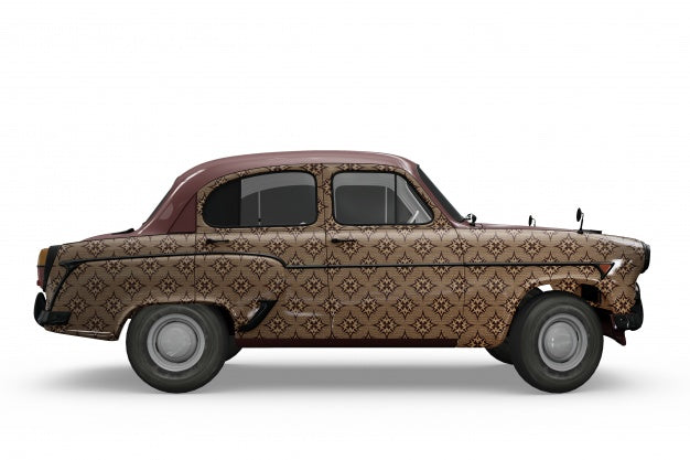 Vintage Car Mockup Psd