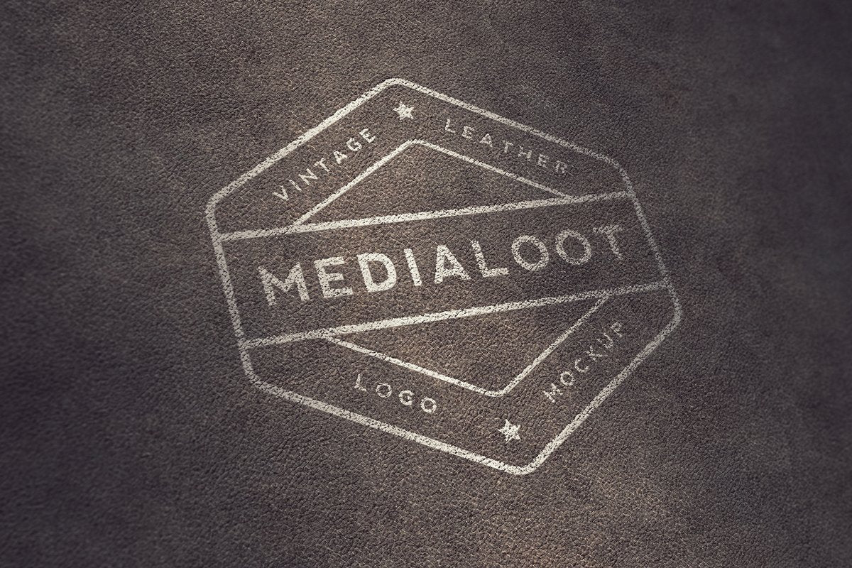 Vintage Leather Logo Mockups