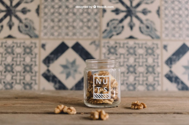 Vintage Nuts Mockup Psd
