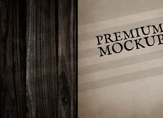 Vintage Paper Mockup Illustration Psd