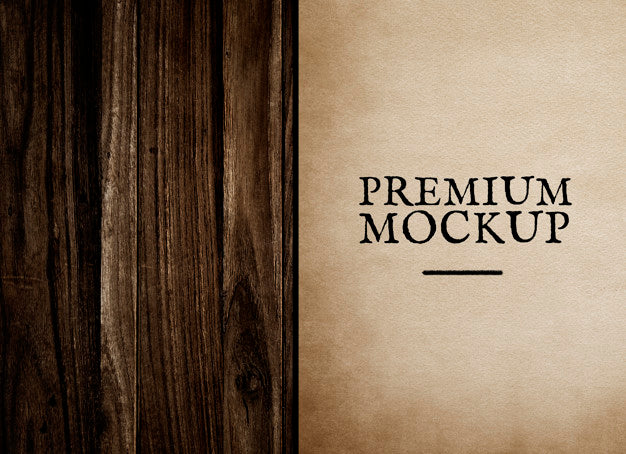 Vintage Paper Mockup Illustration Psd