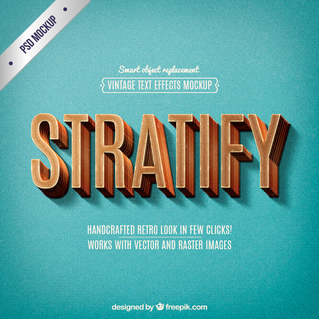 Vintage Text Effects Psd