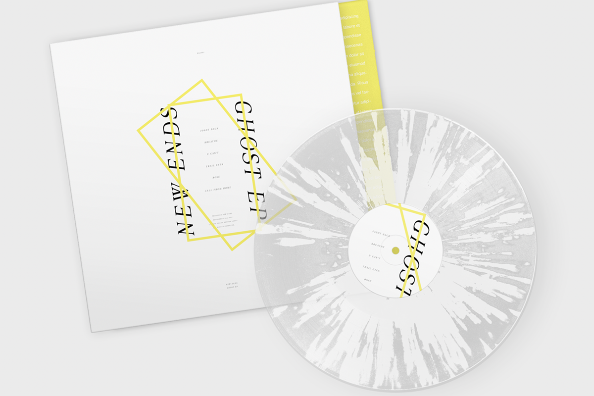 Vinyl Color Splatter Mockup