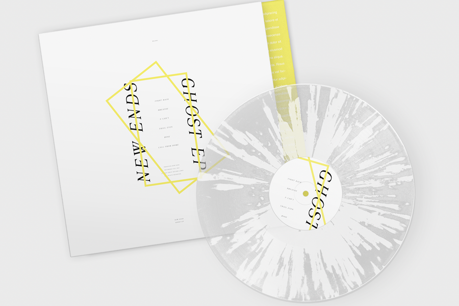 Vinyl Color Splatter Mockup