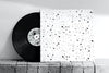 Vinyl Record Cover Mockup Psd With Ink Brush Pattern