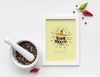 Viva Mexico Frame Mock-Up With Spices And Peppers Psd