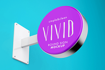 Vivid & Clean Sign Mockup