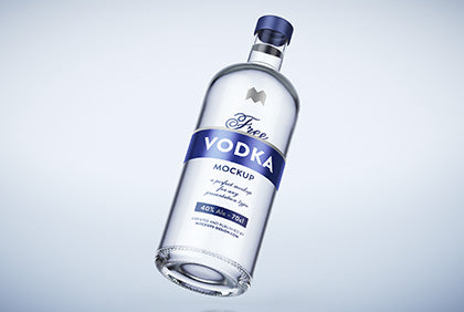 Vodka Bottle Mockup