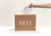 Vote Mock-Up With Envelope And Ballot Box Psd