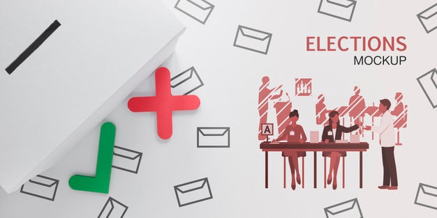 Voting For Elections Mock-Up Psd