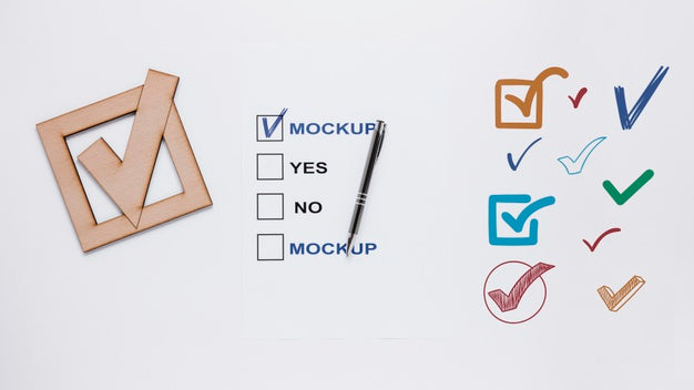 Voting For Elections Mock-Up With Choices Psd